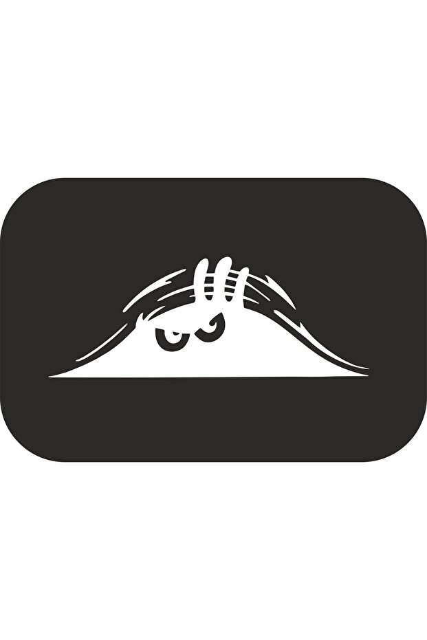 Man Looking Out of the Trunk Car, Auto Sticker 20X8 cm