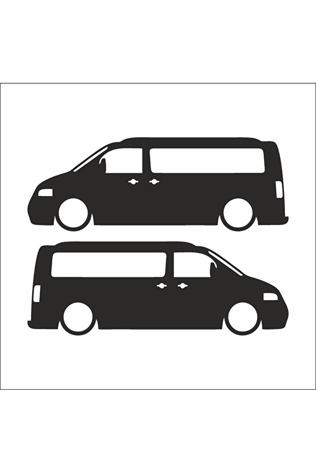 Volkswagen Transporter Glass Vehicle, Car, Auto, Motorcycle, Helmet, Laptop, Glass Sticker 18X6 cm 2 Pieces