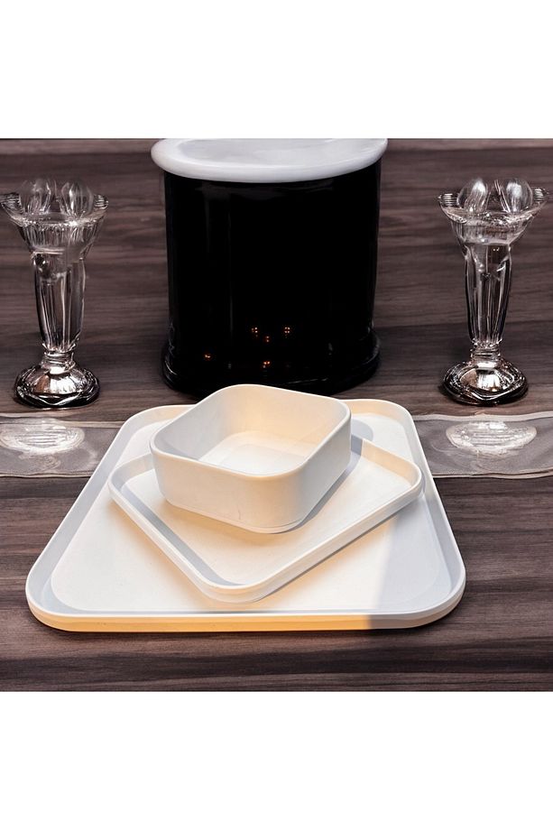 Tabak takımı Modern Yeni Model Kırılmaya dayanıklı Porelin Çorba Kasesi Yemek Tatlı tabağı - 3