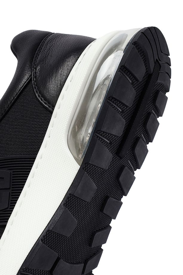 Zero Erkek Siyah Bağcıklı Kalın Tabanlı Deri Sneaker 25SFD694514 - 8