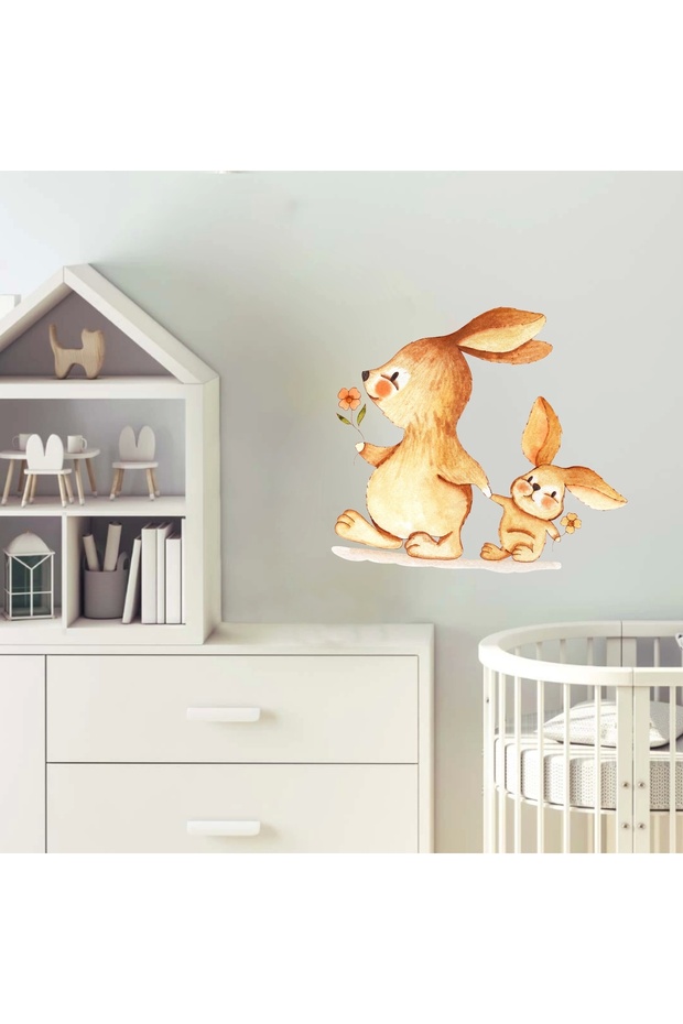 ملصق حائط على شكل أرنب لطيف - 2