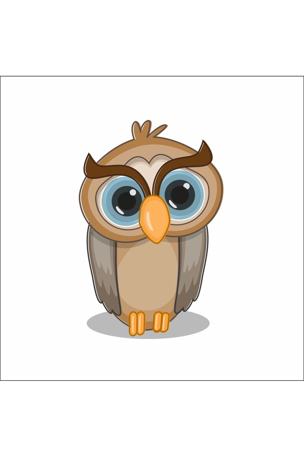 ملصق حائط على شكل بومة - 1