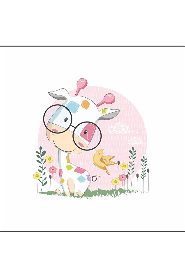 ملصق الزرافة اللطيفة - 1