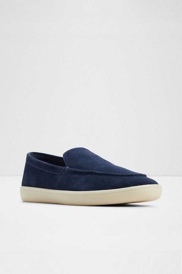 Eton - Erkek Hakiki Deri Lacivert Slip-On Ayakkabı - 5