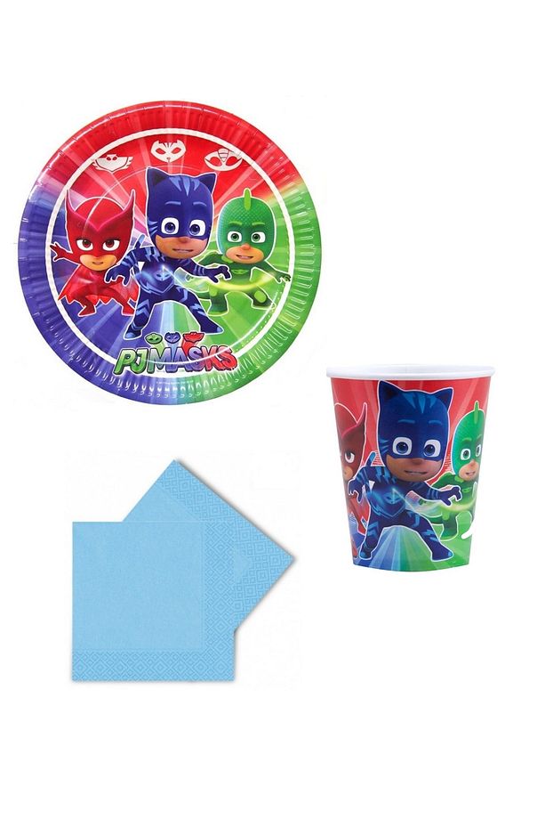 Pijamaskeliler Tabak Bardak Peçete Seti - 1