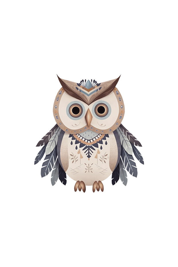 ملصق حائط على شكل بومة - 1