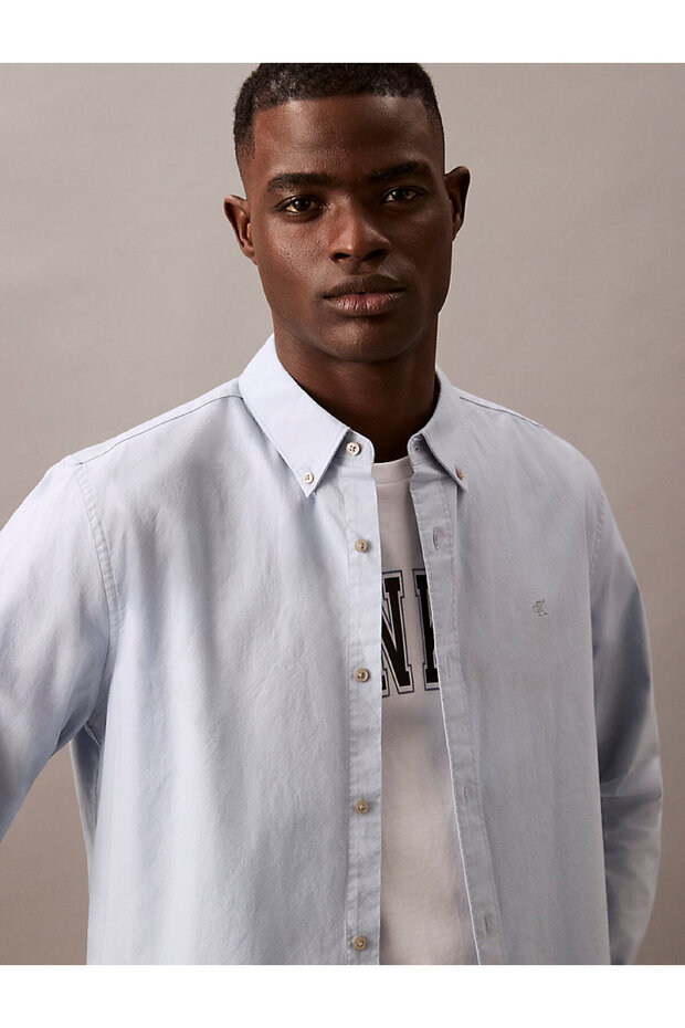LS SOLID OXFORD CLASSIC SHIRT - 2