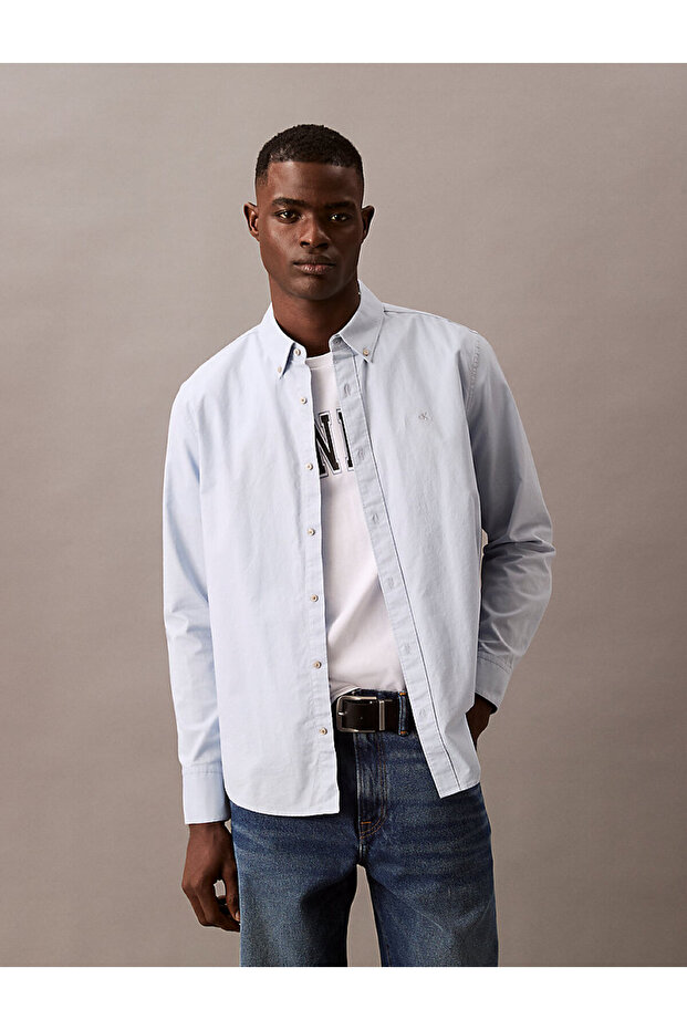 LS SOLID OXFORD CLASSIC SHIRT - 1