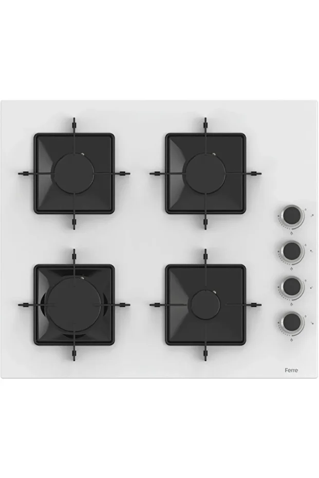FlowArt QBL62CB-SS206-D087 7 Prog. Mekanik Turbo Ankastre Set - Beyaz - 3