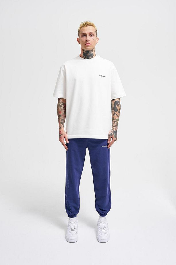 Erkek Luxury Basic Yıkamalı Jogger Eşofman Altı Mıdnıght Blue Cloudy - 6