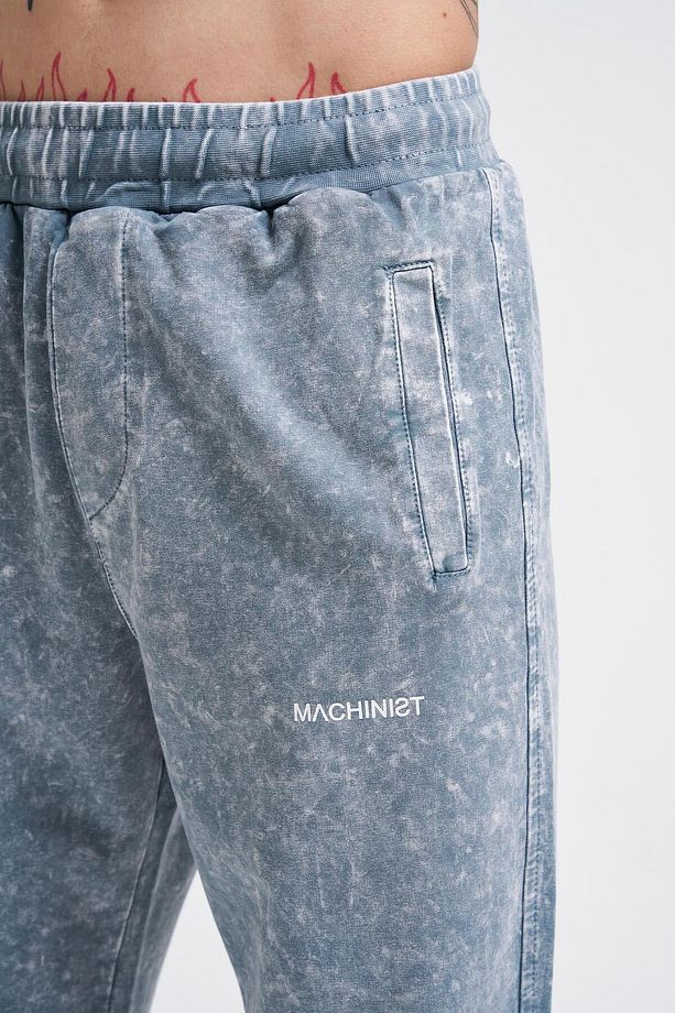 Erkek Luxury Basic Yıkamalı Jogger Eşofman Altı Ghost Spotted - 4