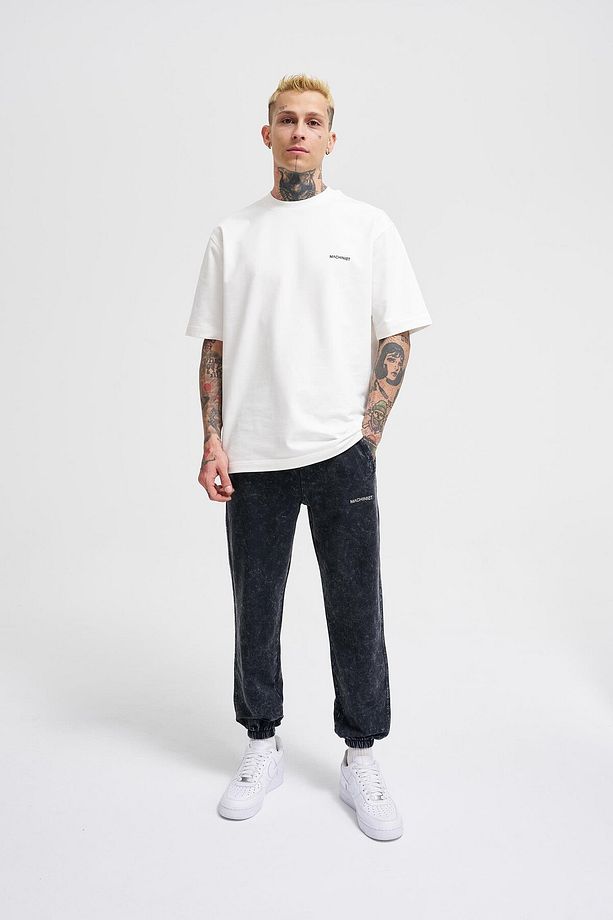 Erkek Luxury Basic Yıkamalı Jogger Eşofman Altı Asphalt Spotted - 7