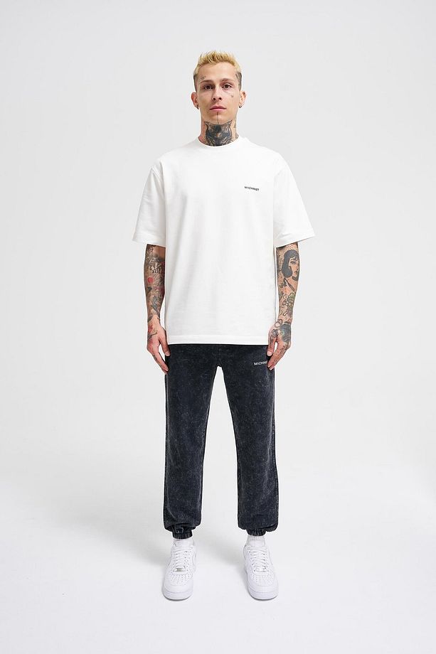 Erkek Luxury Basic Yıkamalı Jogger Eşofman Altı Asphalt Spotted - 6