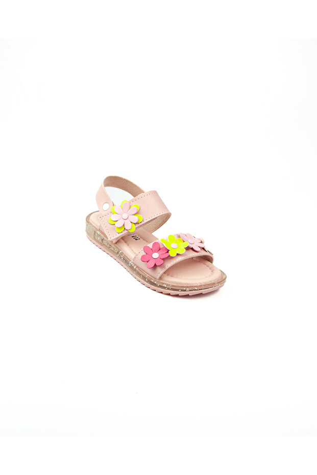 Wendy 62 Pink Girl's Floral Sandals