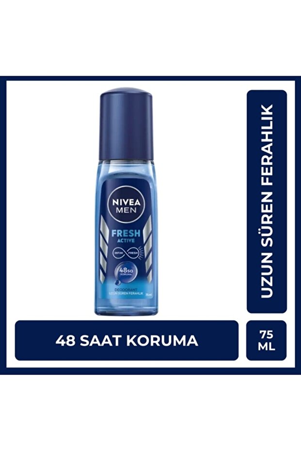 Men Erkek Pump Sprey Deodorant Fresh Active 75 ml - 1