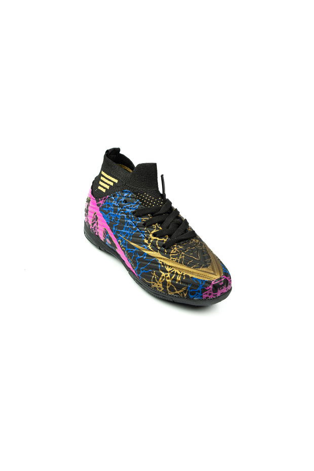 565 Laliga Black Kids Sock Carpet Field Shoes with Father