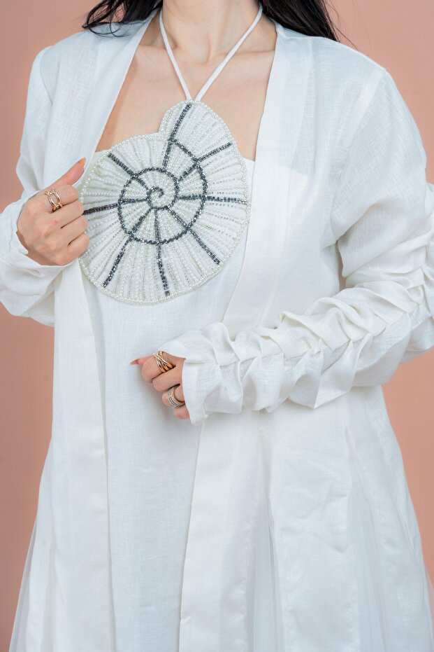 طقم ملابس محتشمة فريد من قطعتين - 2