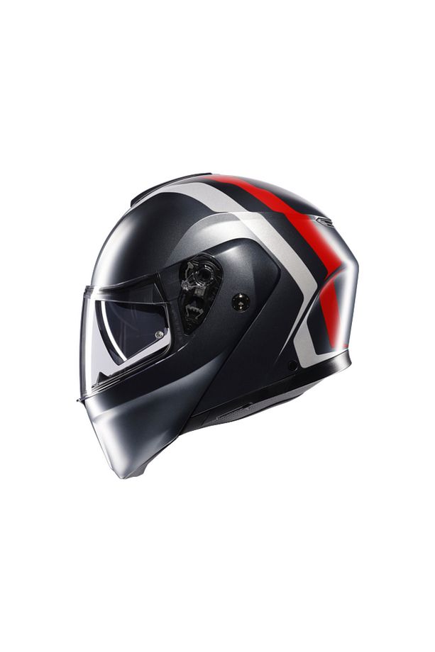 KASK/STREETMODULAR RESI MATT GREY SILVER RED - 4