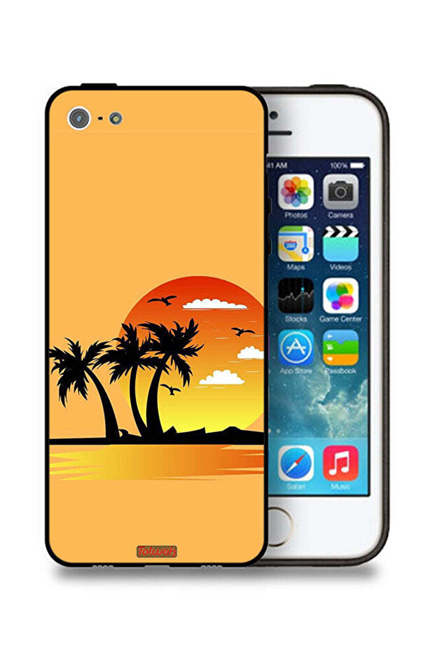 جراب حماية لجهاز Apple iPhone 5/5s/SE برسومات تجريدية