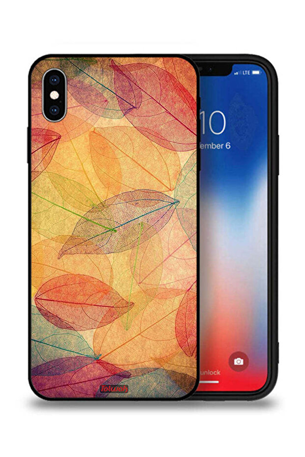 غطاء حماية لهاتف Apple iPhone XS Max برسومات فنية رقمية تجريدية