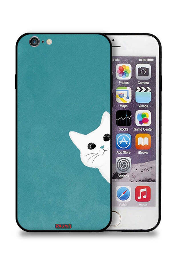 جراب حماية لجهاز Apple iPhone 6 Plus/6s Plus بتصميم قطة