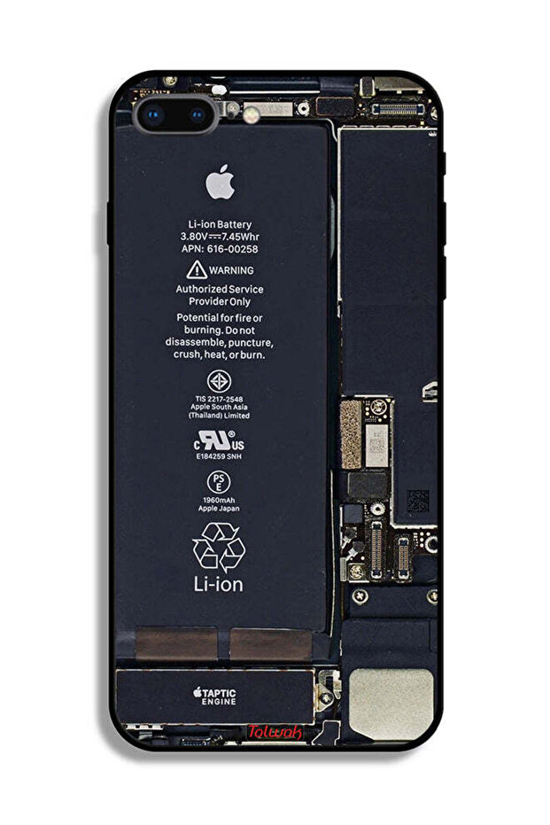 نمط دائرة الهاتف في جراب حماية لجهاز Apple iPhone 7 Plus - 2