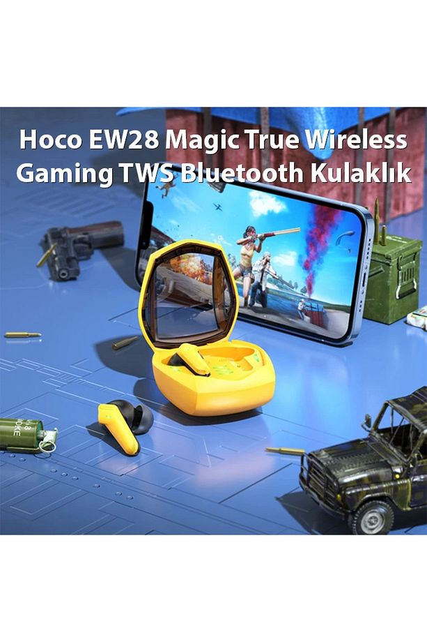 Hoco EW28 Bluetooth 5.3 Magic True Wireless Gaming TWS Bluetooth Kulaklık-(1903) - BFOUR9813-1761 - 3