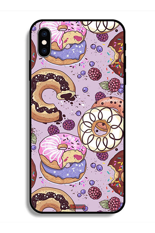 Protective Case For Apple iPhone X Donuts Art
