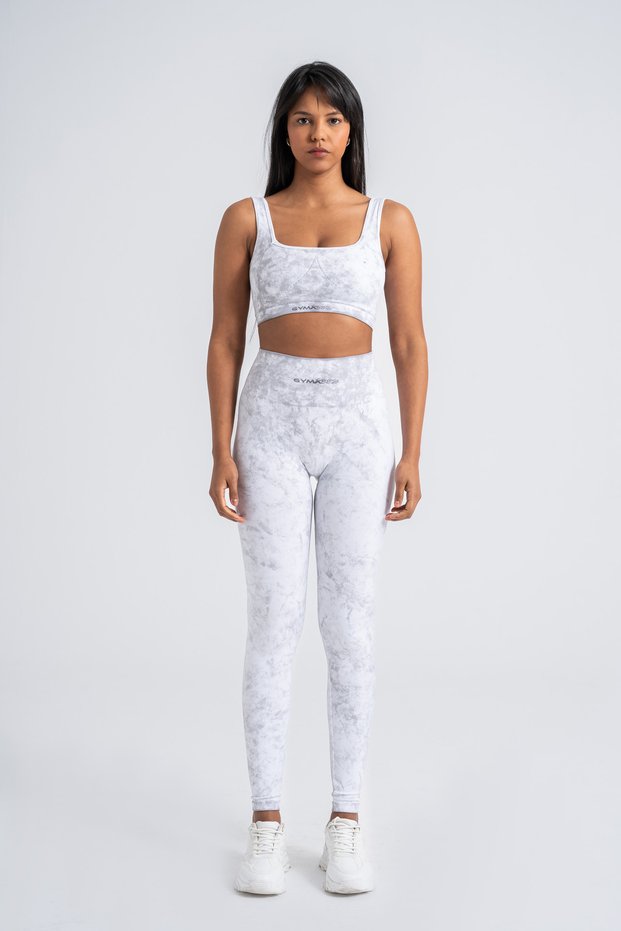 Ribbed Pigment Push-Up Detail Sports Suit