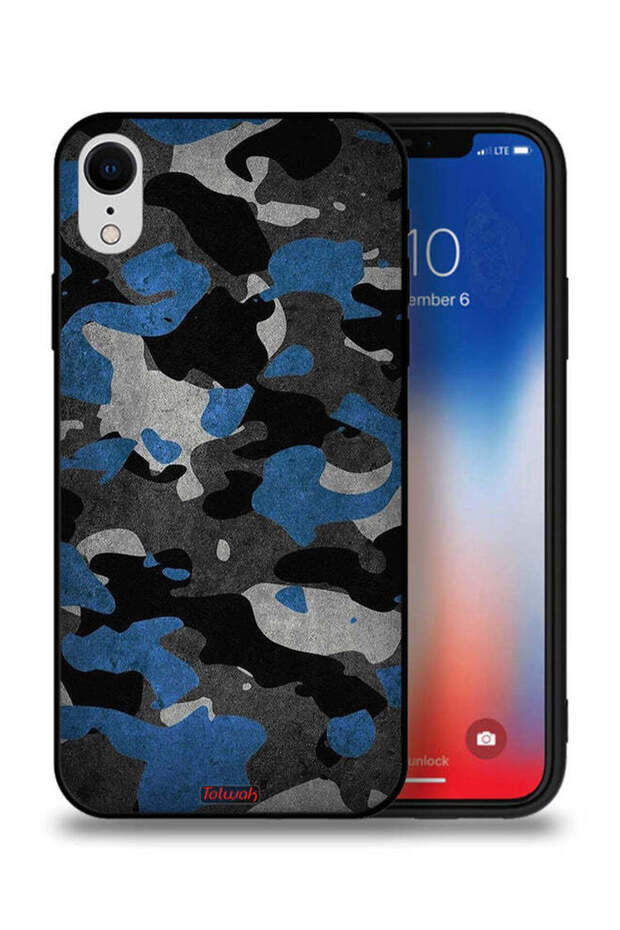 جراب حماية لهاتف Apple iPhone XR بنمط مموه