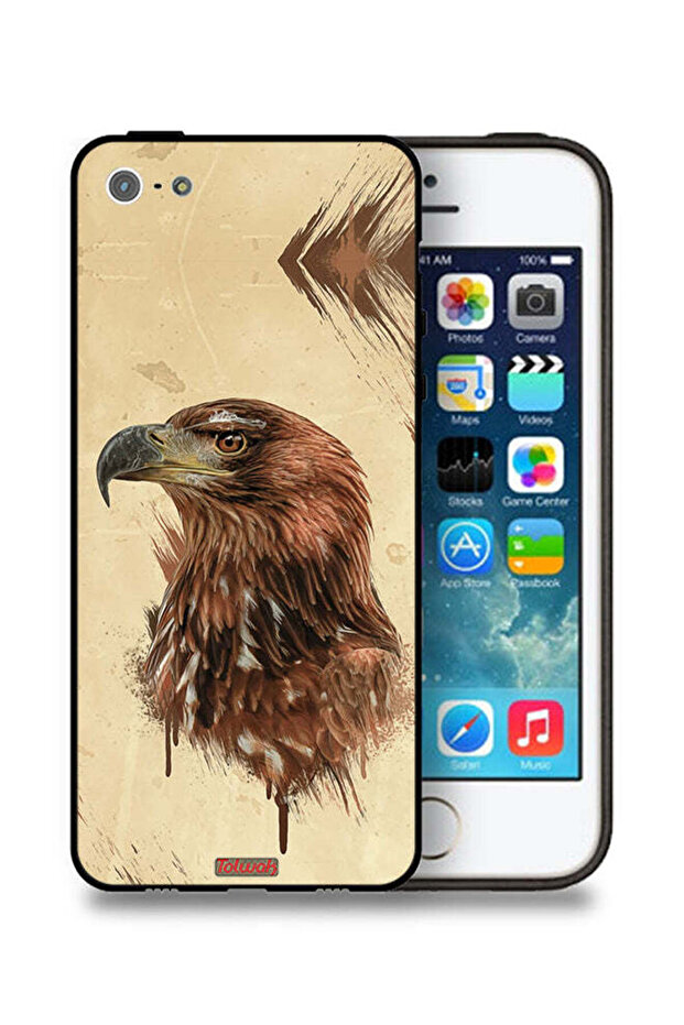 جراب حماية لجهاز Apple iPhone 5/5s/SE، أفضل خلفيات صقر