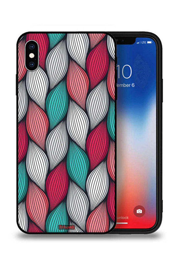 غطاء حماية لجهاز Apple iPhone XS Max بنقشة ريشة - 1
