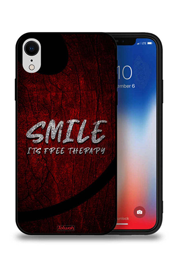 جراب حماية لجهاز Apple iPhone XR - ابتسم، إنه علاج مجاني