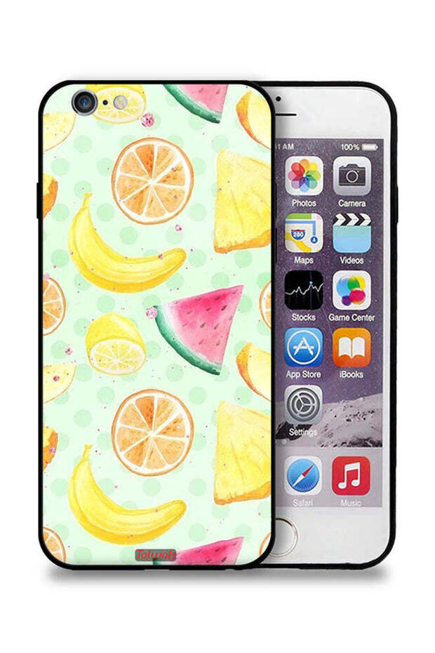 غطاء حماية لجهاز Apple iPhone 6/6s بتصميم فن الألوان المائية بالفواكه