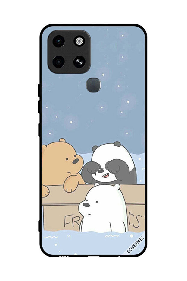 غطاء حماية لهاتف Infinix Smart 6 Bear Friends