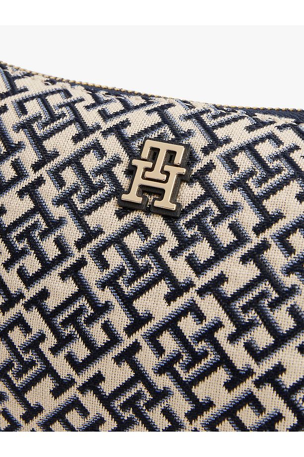 TH Monogram Jacquard Shoulder Pouch Bag - 4