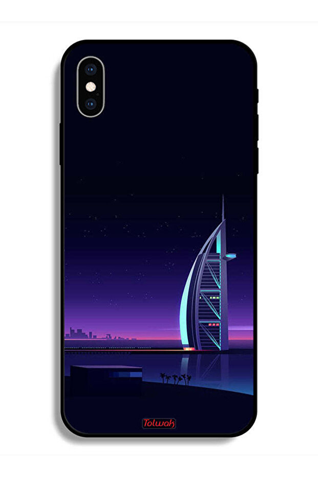 جراب حماية لجهاز Apple iPhone X - فن برج العرب الرقمي
