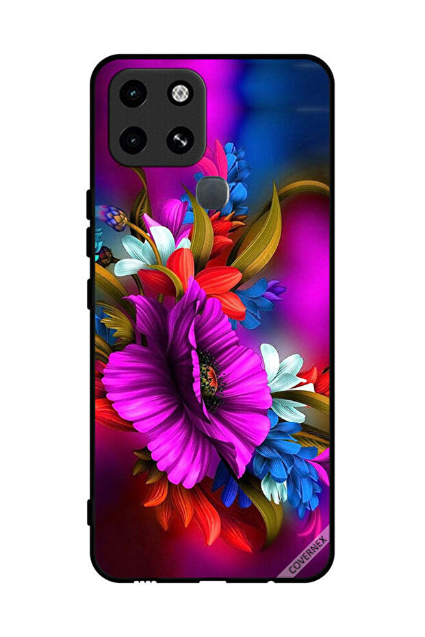 غطاء حماية لهاتف إنفينيكس سمارت 6 HD Flowers