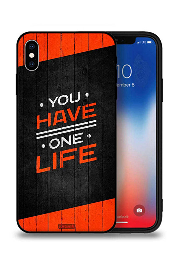 جراب حماية لجهاز Apple iPhone XS Max - لديك حياة واحدة