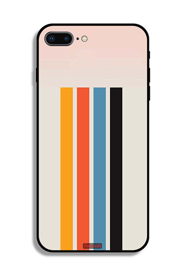 جراب حماية لجهاز Apple iPhone 7 Plus بنمط خطوط مستقيمة - 2