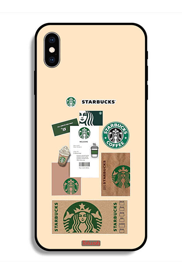 جراب واقٍ لهاتف Apple iPhone X ملصق قهوة