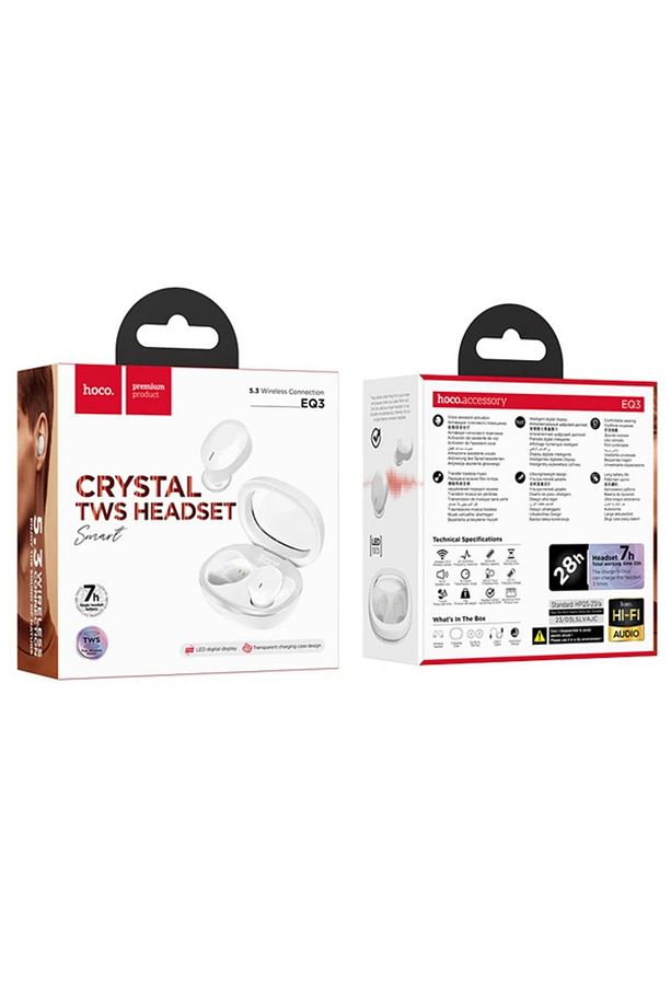 HOCO EQ3 TWS Kablosuz Bluetooth 5.3 Kulakiçi Kulaklık-(1903) - LORCE5788-5258 - 5