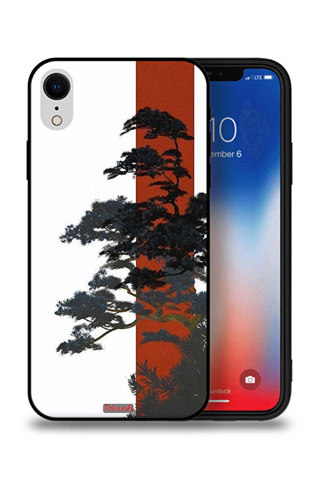 غطاء حماية لهاتف Apple iPhone XR مع رسم شجرة