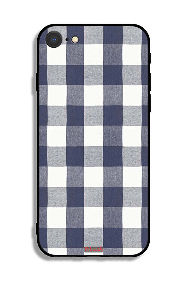 غطاء حماية من القماش بنمط هندسي لهاتف Apple iPhone 7 - 2