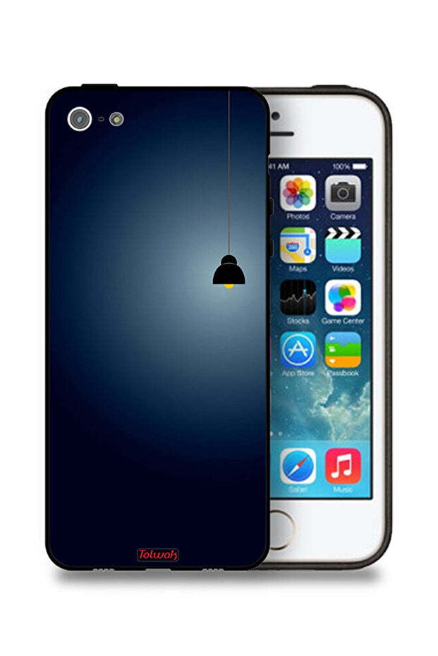 غطاء حماية لجهاز Apple iPhone 5/5s/SE مع إضاءة فنية معلقة