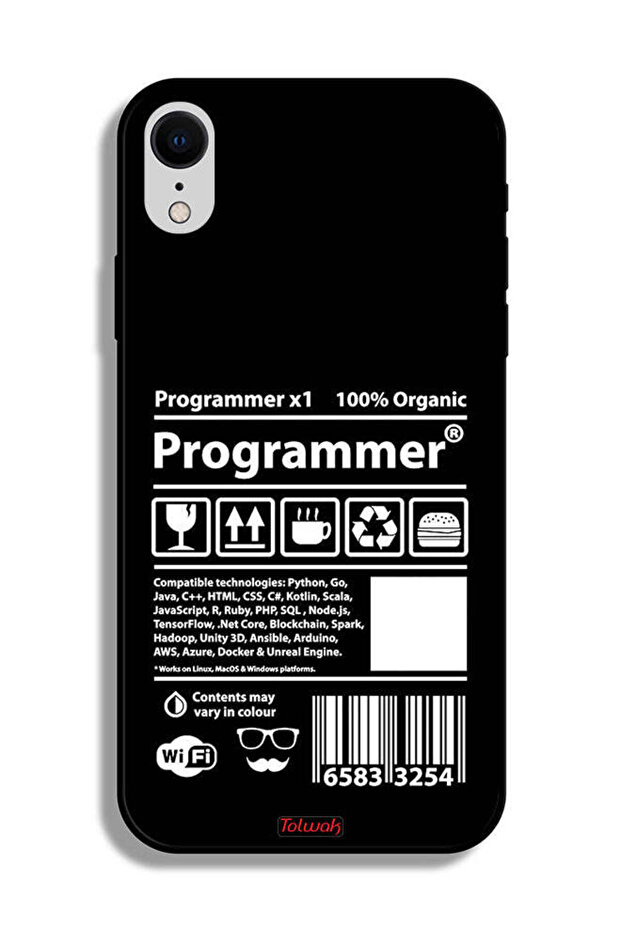 ملصق مبرمج لحافظة الحماية لجهاز Apple iPhone XR - 2