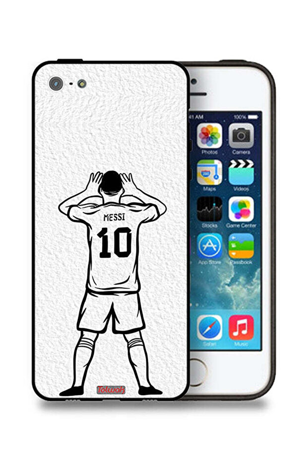 جراب حماية لجهاز Apple iPhone 5/5s/SE برسومات ميسي
