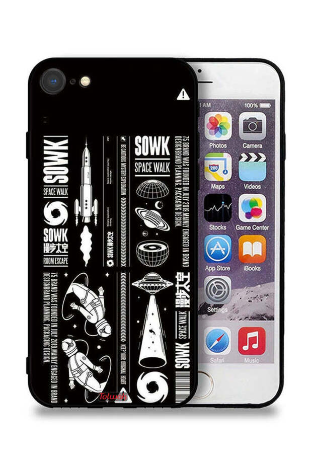 غطاء حماية لجهاز Apple iPhone 7 - ملصق Sowk Space Walk