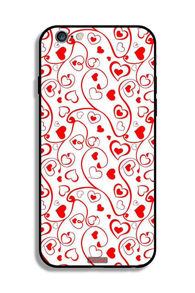 جراب حماية بتصميم قلوب لهاتف Apple iPhone 6 Plus/6s Plus - 2