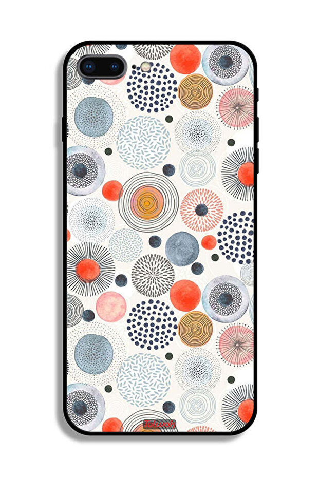 غطاء حماية لجهاز Apple iPhone 8 Plus بنقشة زهور قطنية - 2